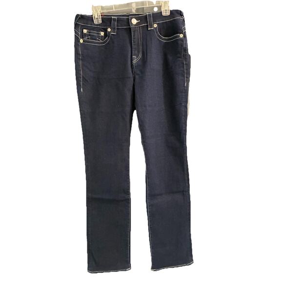 TRUE RELIGION True Booty Perfector Straight Womens Jeans Size 32 - Picture 1 of 10